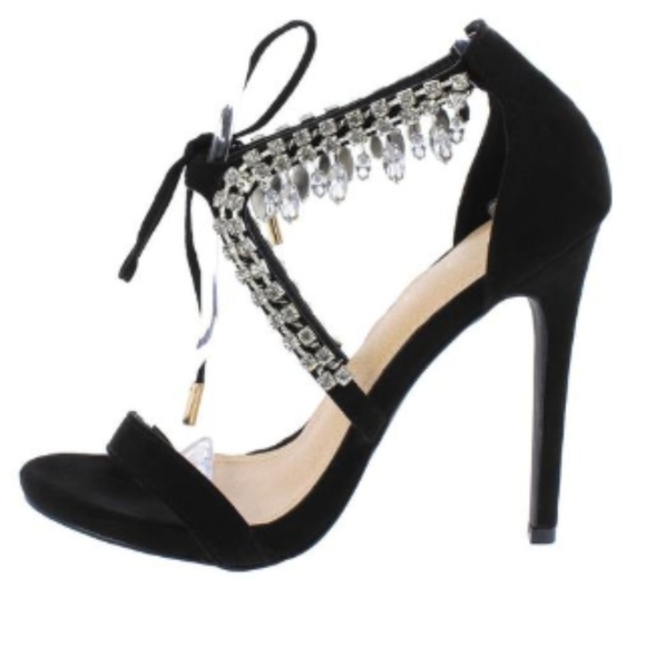 Women's Open Toe Tie Front Heel - Picture 4 of 4